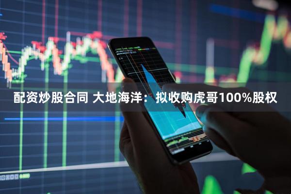 配资炒股合同 大地海洋：拟收购虎哥100%股权